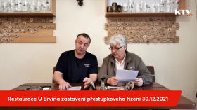 Restaurace u Ervina: Zastavení přestupkového řízení (30.12.2021) by Covid-19